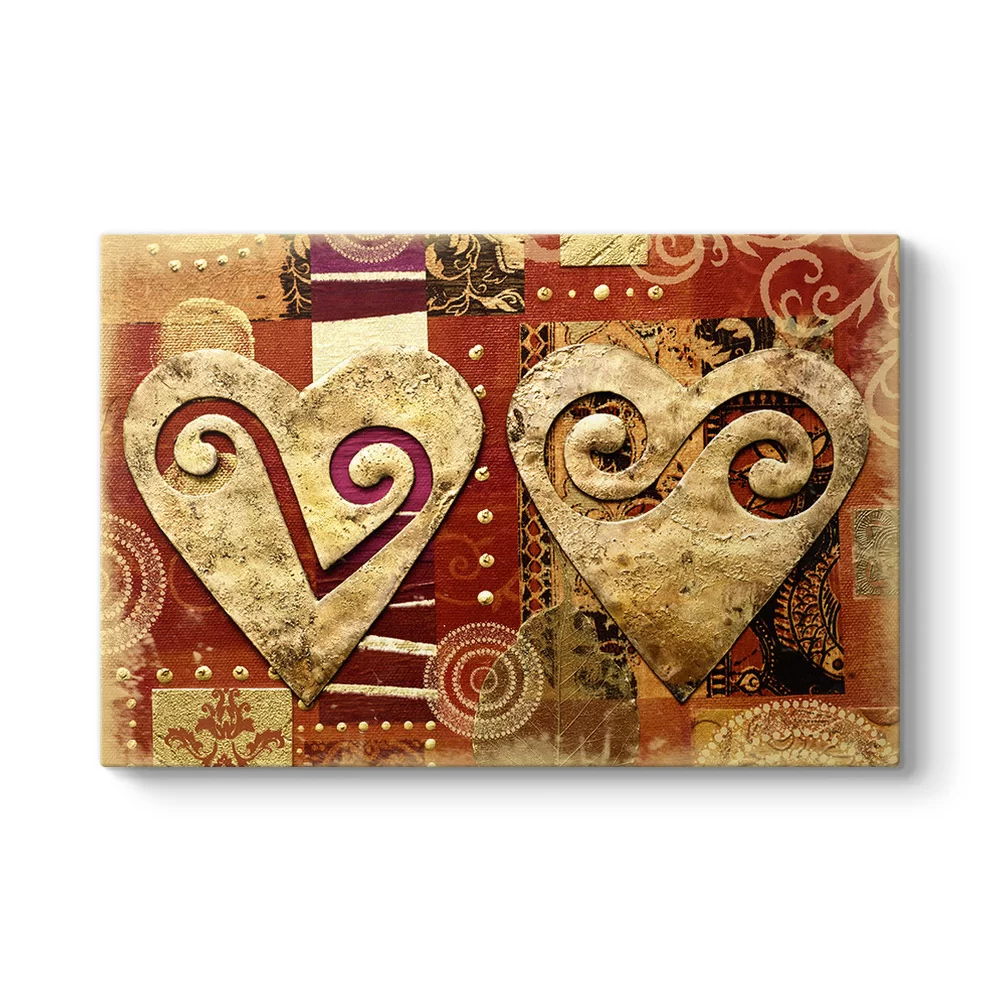 Motif Hearts Tablo - Model 1